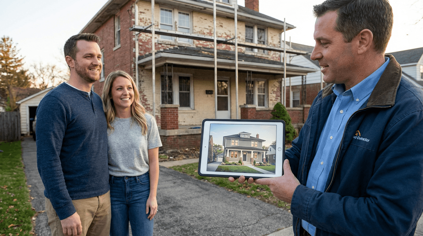 Acompanar presupuestos de fachada con visuales para clientes