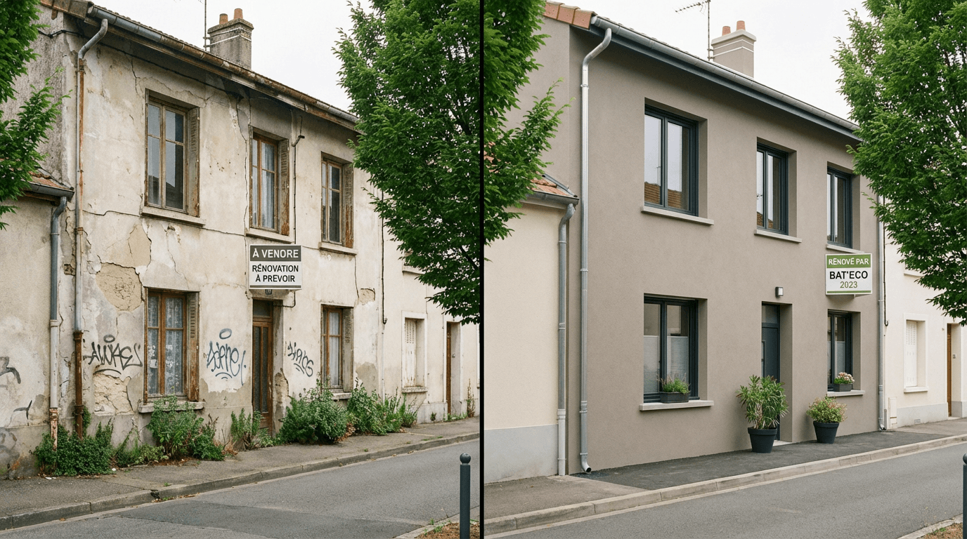Visualizar la renovacion de fachada antes de las obras