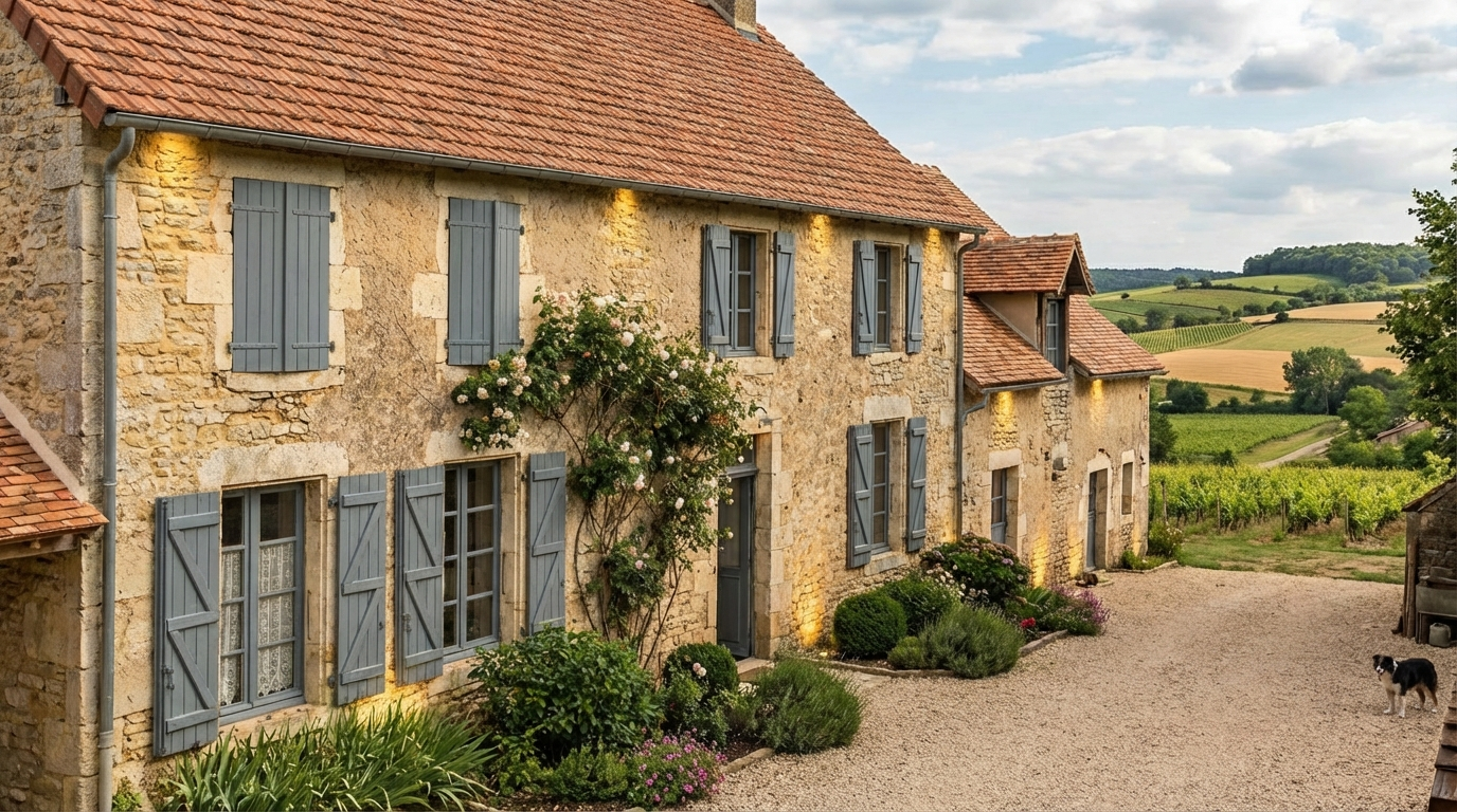 Gray sedan in bright urban daylight setting after AI transformation